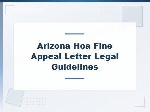 How to Write an Arizona Hoa Fine