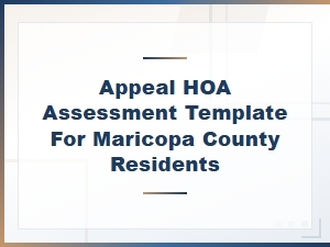 Tips for Writing an Hoa Assessment Appeal Letter